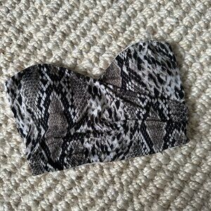 Windsor Snake Print Tube top